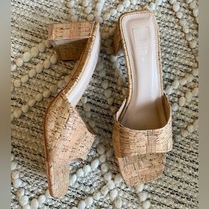 SHUShop Cork Hattie Heeled Sandals‎ Size 6